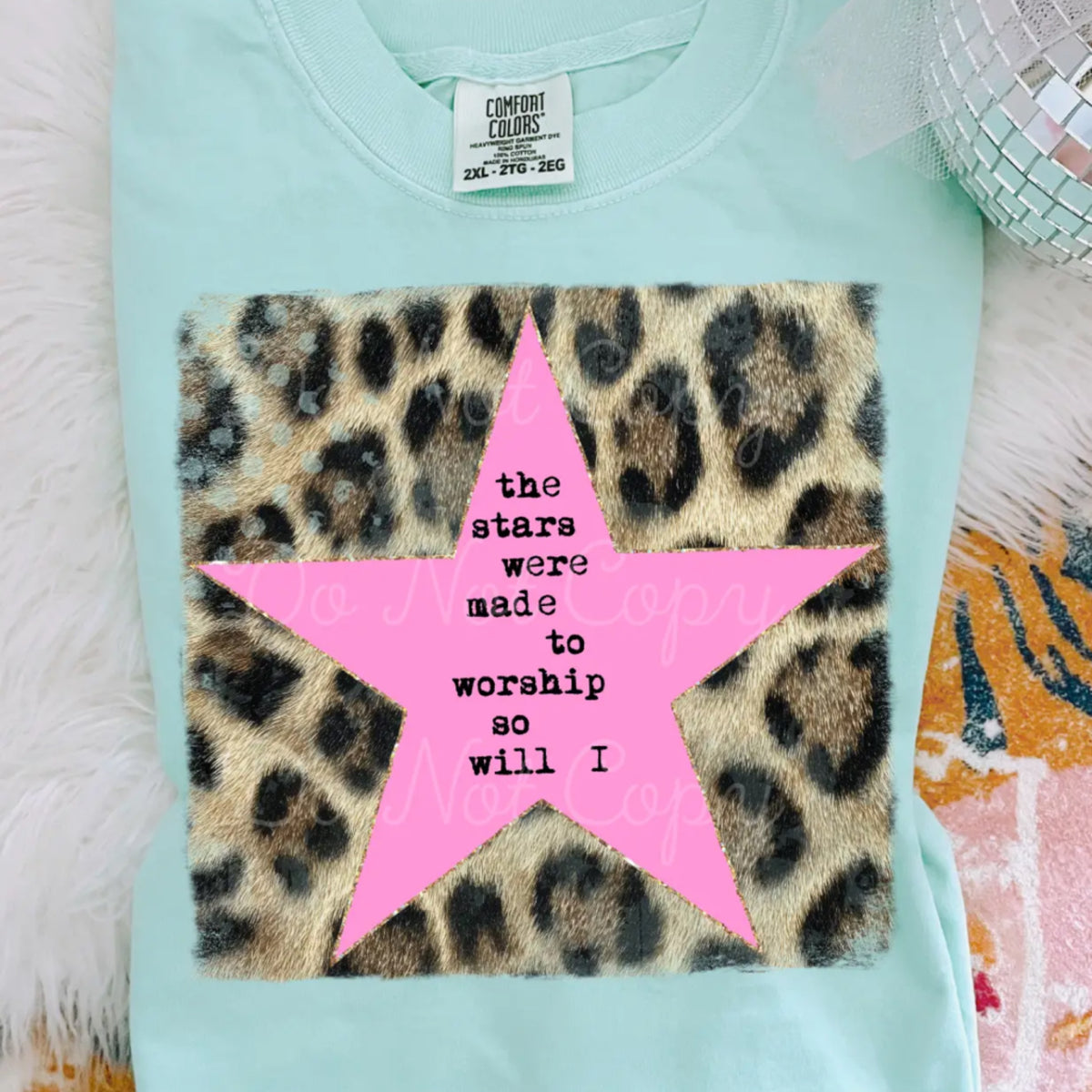 The stars were made to worship comfort color tee - blue