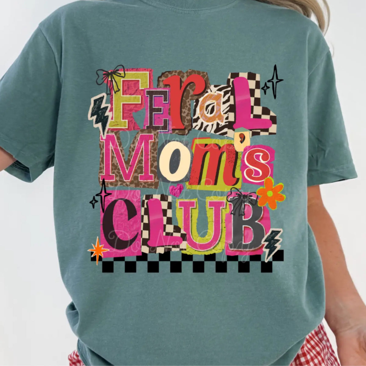 Feral moms club comfort colors tee