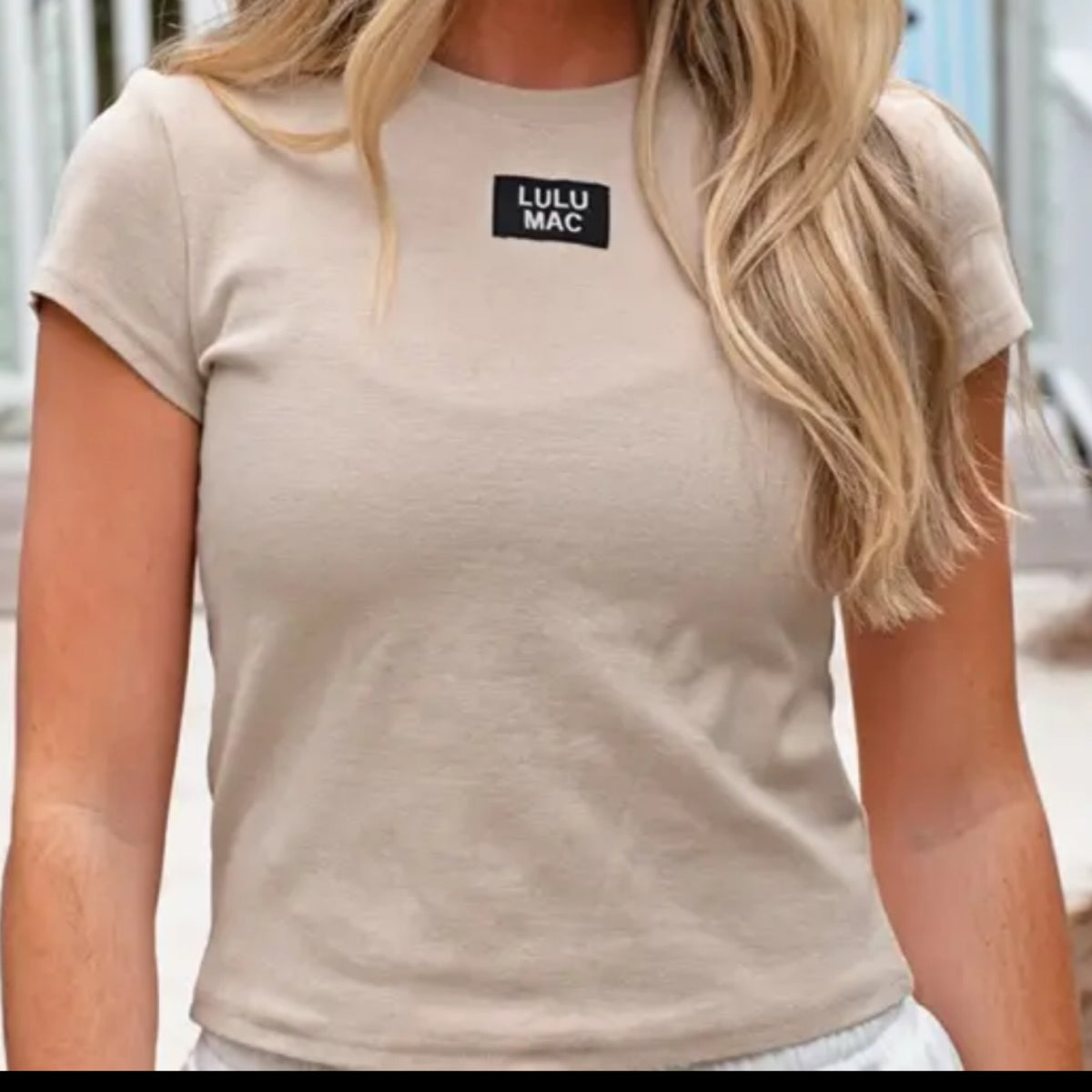Lulu Mac babydoll top - sand