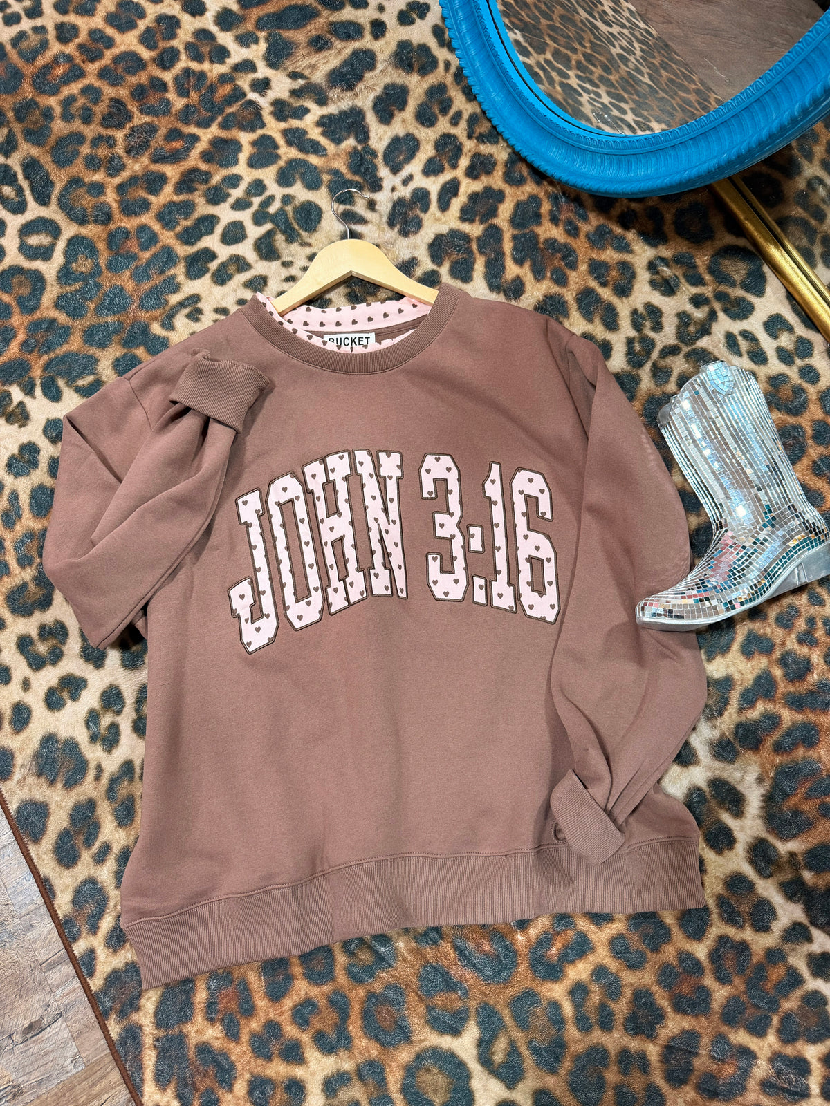 “John 3:16” sweatshirt
