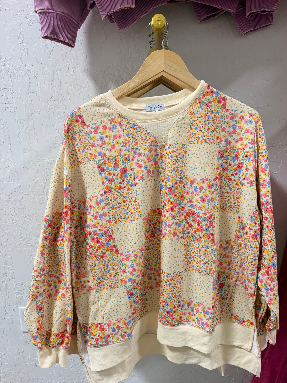 Meadow bloom patchwork top