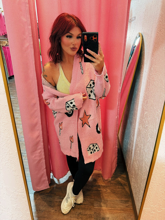 8 ball cloud cardigan ONE SIZE