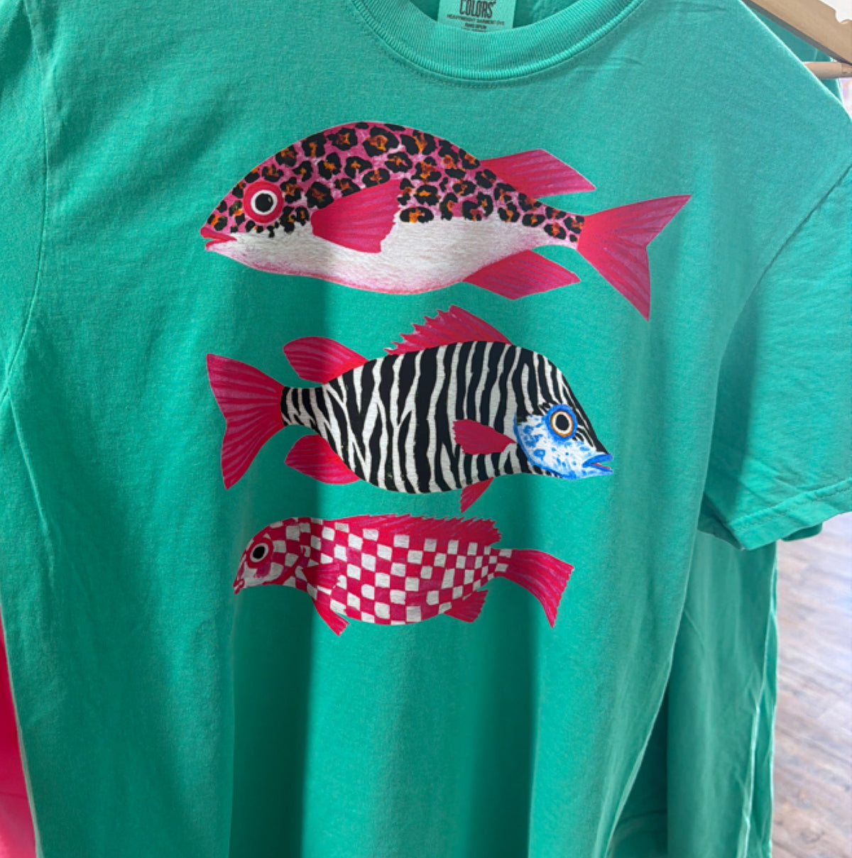 Preppy tropical fish CC island green
