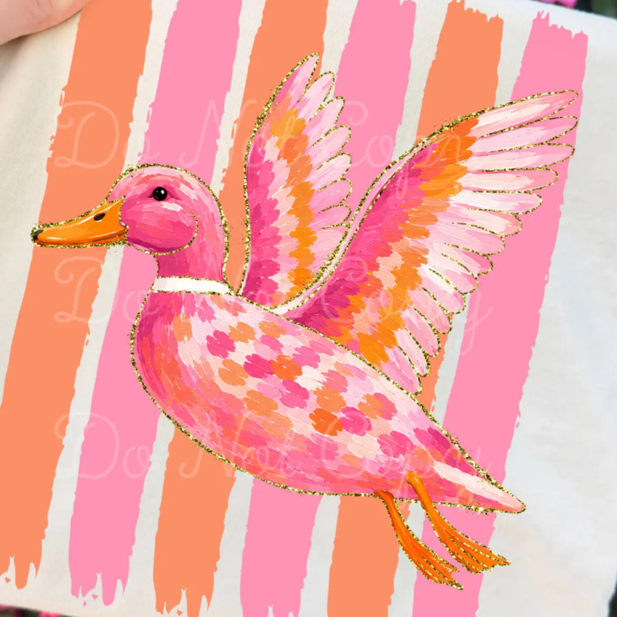 Preppy duck tee comfort color