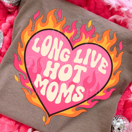 Long live hot moms comfort color tee espresso