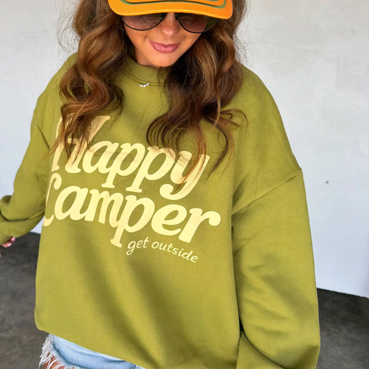 Happy camper pullover