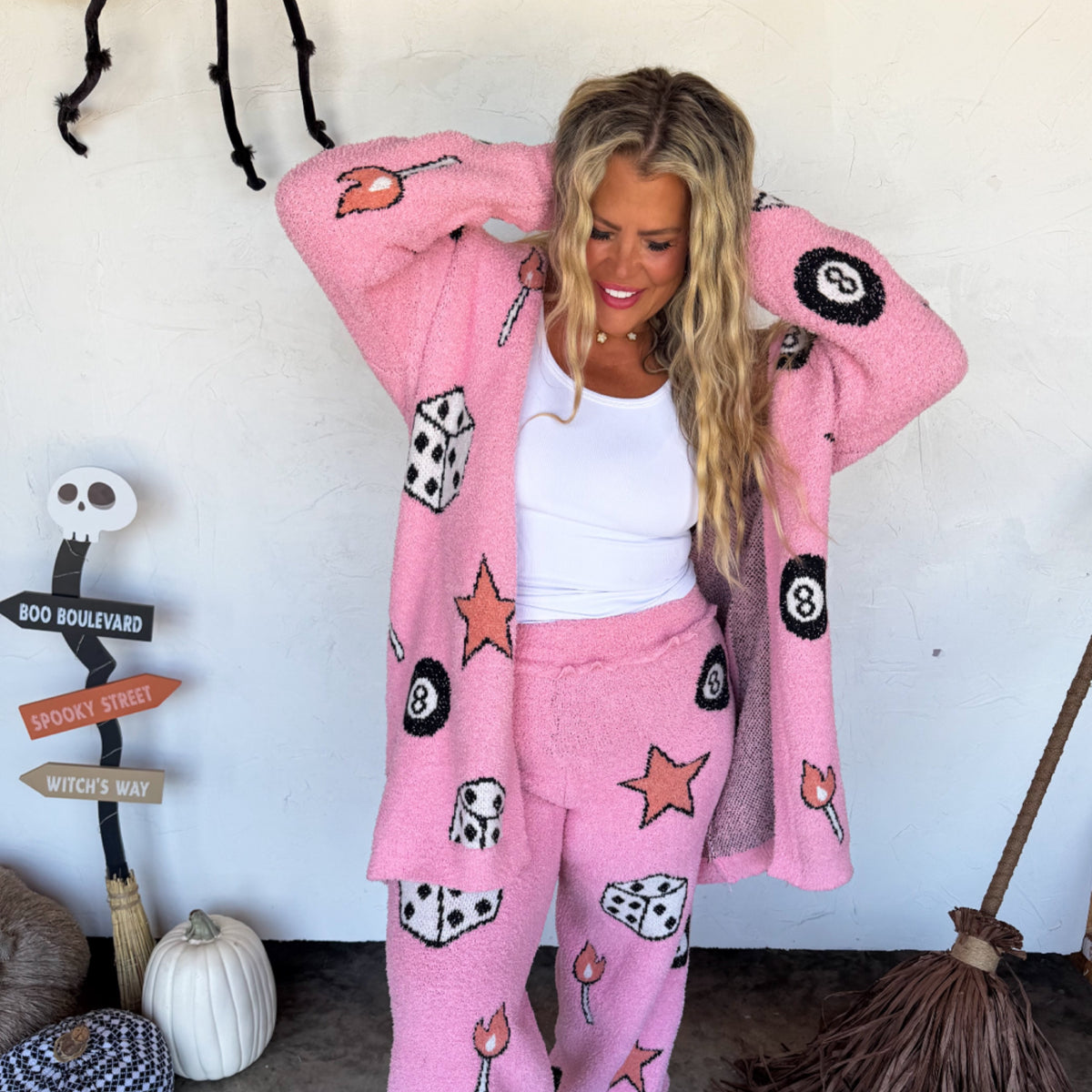 8 ball cloud cardigan ONE SIZE
